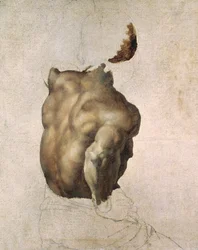 Studie van een Torso voor Het Vlot van de Medusa, 1818
